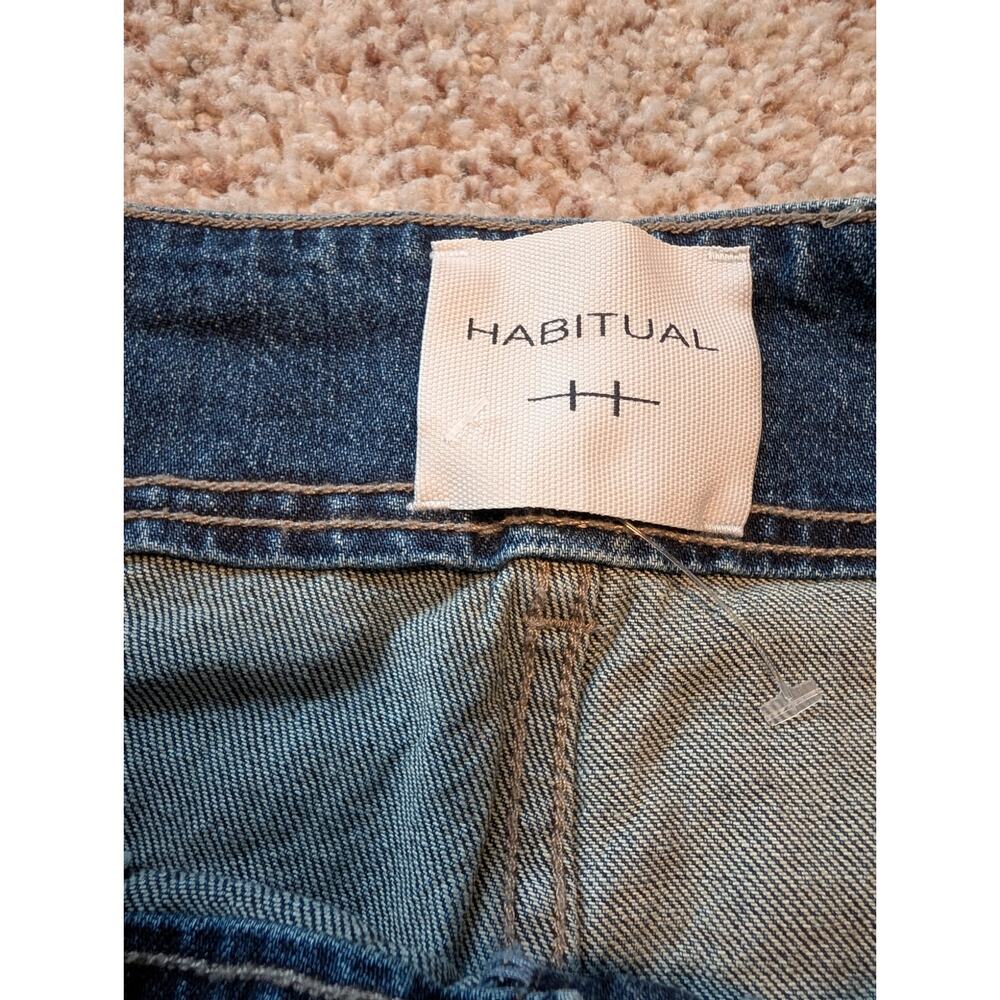 Habitual Women's Wide Leg Cargo Blue Denim Utility Pocket Jeans Size 12/31 - Picture 12 of 12